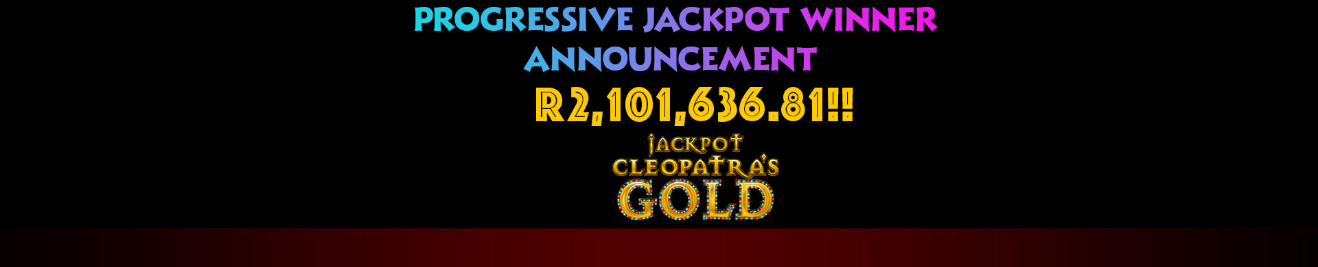 Huge Jackpot Winner!